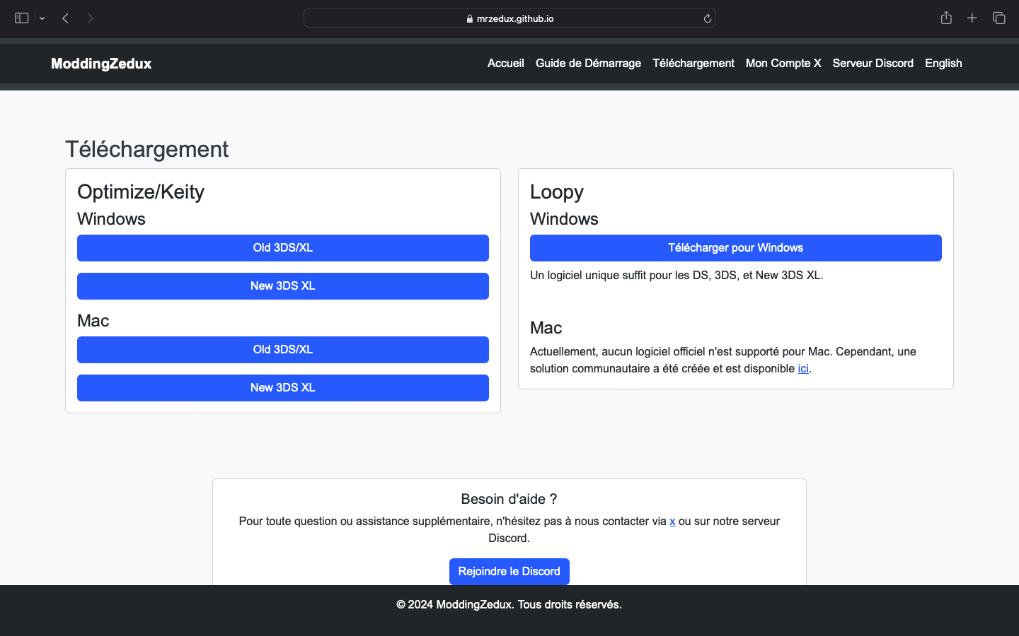 Page de Téléchargement